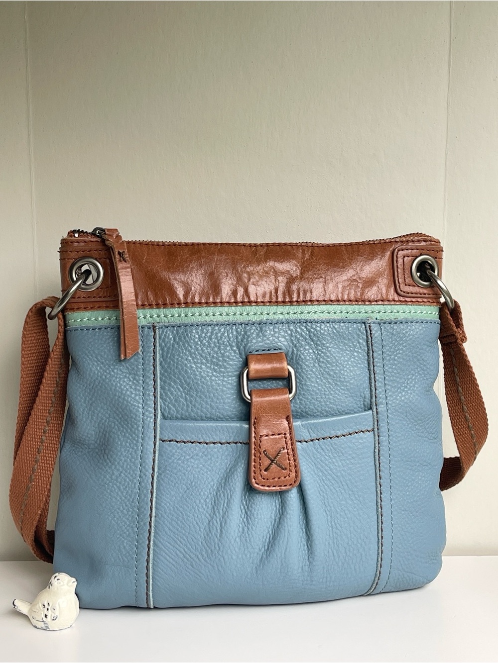 The Sak Genuine Leather Shoulder Crossbody Bag